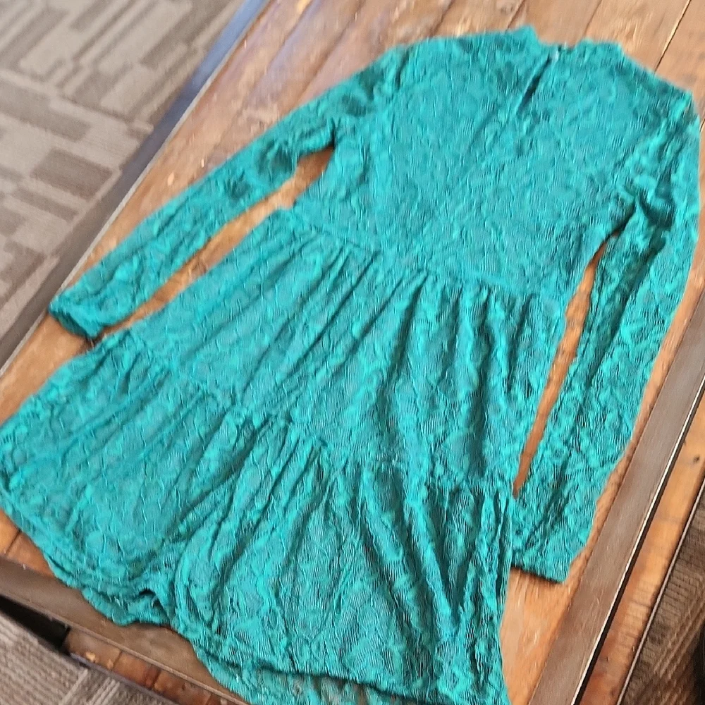 Green Lace Dress - Picture 6 of 6